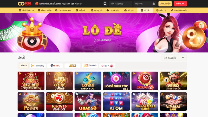 Đôi nét về sảnh lô đề CO88